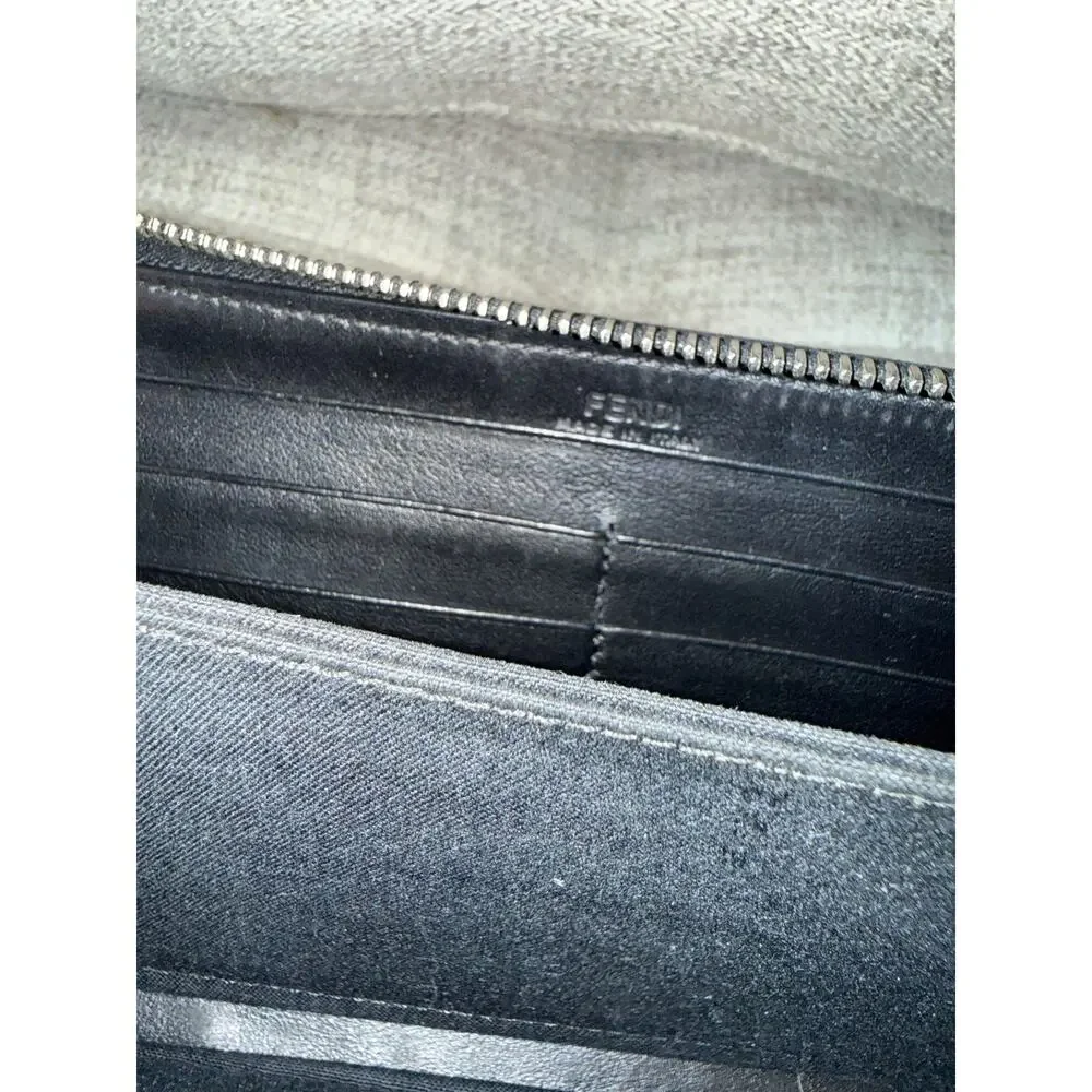 Bag Bugs / Monster Eyes Geometric Studded Zip-Around Wallet